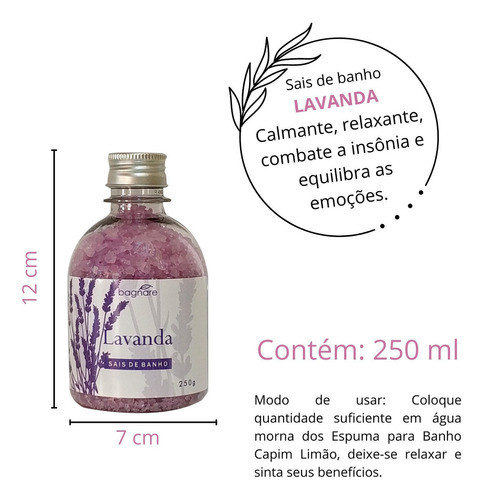 Escalda Pes E Sais De Banho Relaxante Lavanda Acalma Dores 1