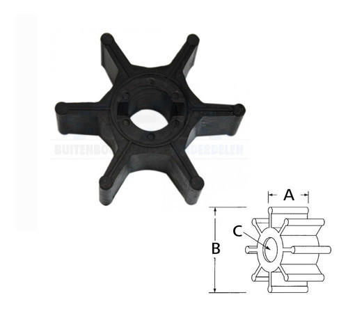 Rotor Bomba De Agua Suzuki Dt4-8 Año:77-98 Motor Fuera Borda 0