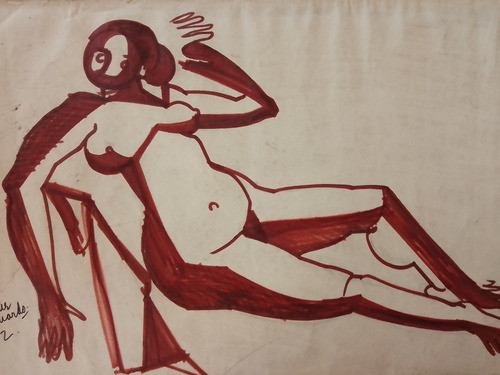 Mane Bernardo - Tinta Original - Firmada -  1962 0
