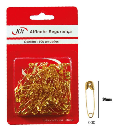 Alfinete Seguranca N.0 Dourado 1