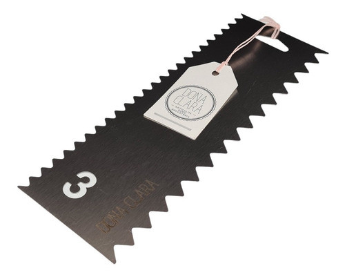 Scraper Alisador Peine Nº 3 Doña Clara 22x8cm Acero Inox. 1