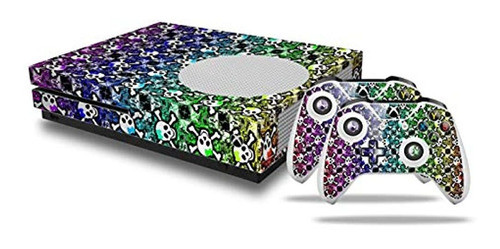Splatter Girly Skull Rainbow Decal Style Conjunto De Piel Co 0