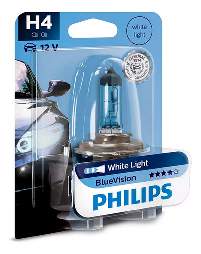 Lâmpada Philips Bluevision H4 P/ Honda Xr 250 Tornado 0