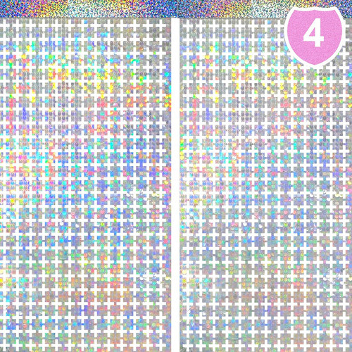 Paquete De 4 Cortinas Disco Plateado Para Decoración 0