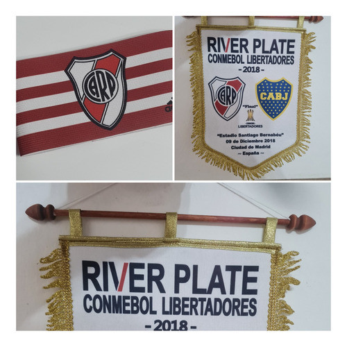 Combo Banderín Y Cinta De Capitán River En Madrid 9-12-18 0