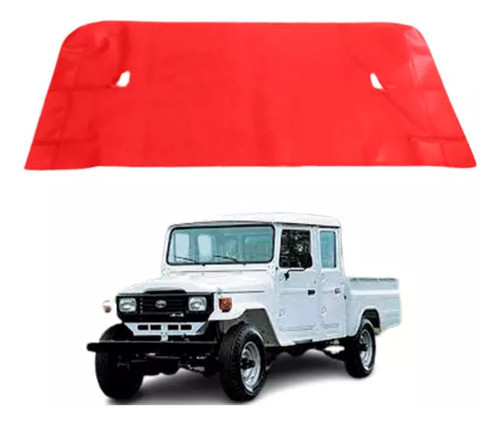 Tapete Vinil Traseiro Vermelho Toyota Cabine Dupla 0