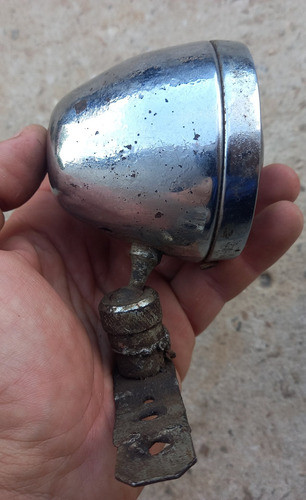Farol Antiguo Lente Vidrio Violeta Auto Bici Camión 1