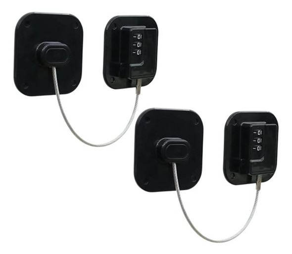 Newbinn Home Cerraduras Refrigerador Sin Perforación, 2 Y No 0