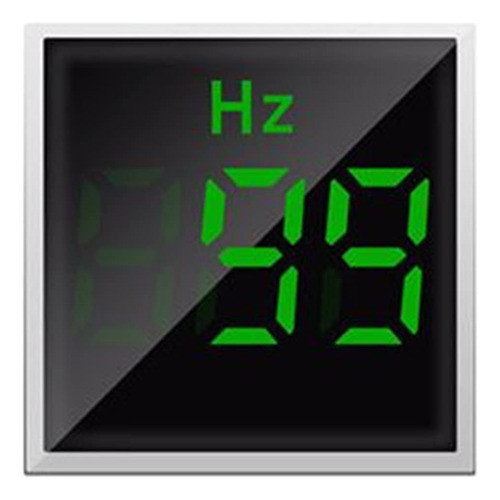 Indicador Ac Digital, Cabeza Cuadrada Led 22mm, Monitorea 0- 0