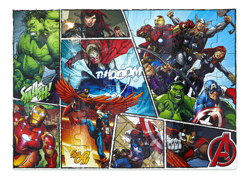 Rompecabezas Avengers 70 Piezas Disney Marvel 0