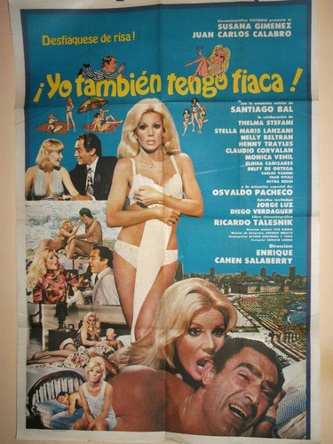 Poster * Yo Tambien Tengo Fiaca* S Gimenez Y Calabro 1978 0