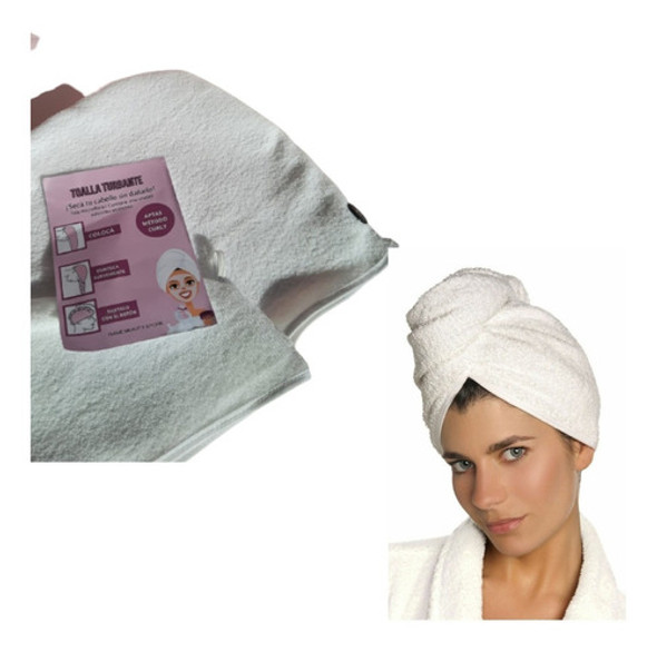 Toalla Turbante Microfibra Secado Rápido Ducha Baño 0