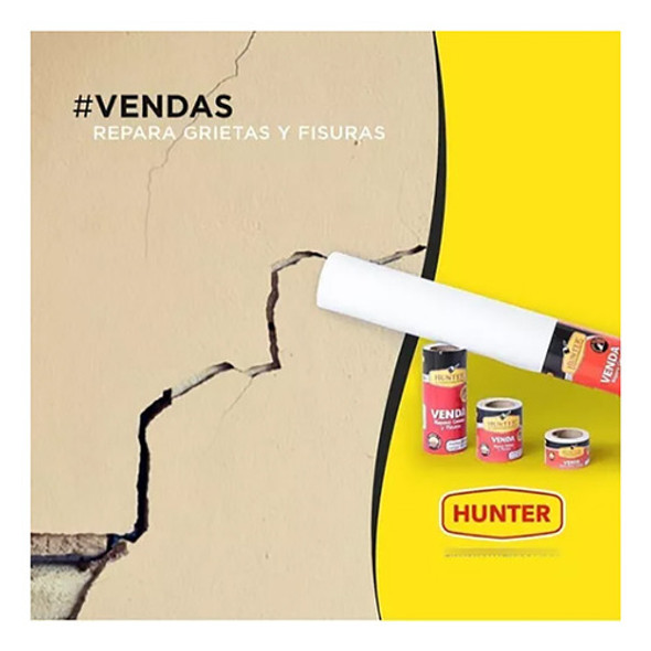 Venda Elástica Sintética Alta Resistencia 5x25 Hunter X 5uni 1