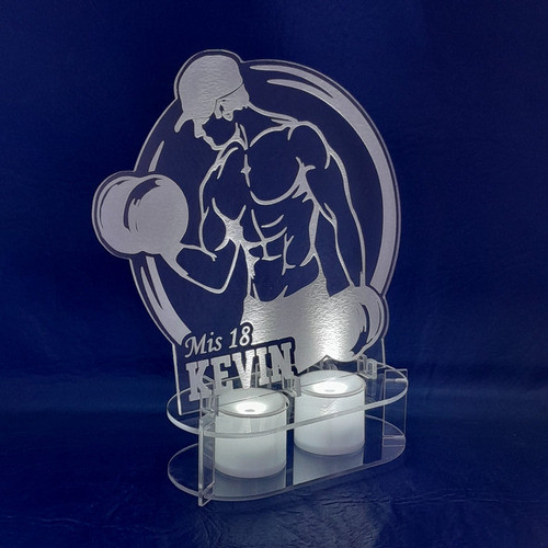 X15 Centros De Mesa Acrilico Luz Led 20x15 + Caja Envio 1