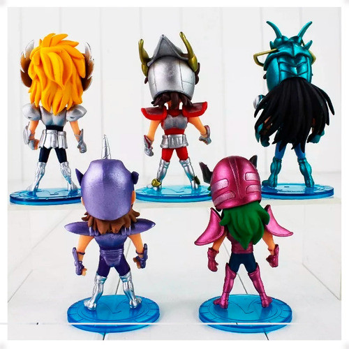 Set X5 Caballeros Del Zodiaco Bronce Saint Seiya Coleccion 1