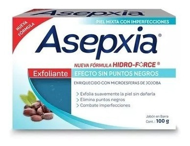 Asepxia Hidro-force Exfoliante Jabón 100gr X 3 Unidades 1