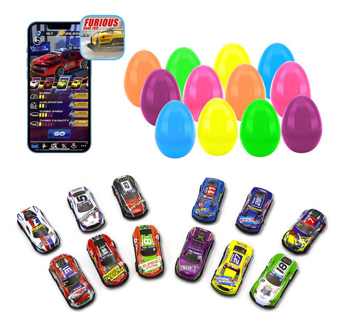 Golden Wheel 12 Unidades De Huevos De Pascua Rellenos De Au. 0