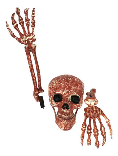 Craneo Y Manos Con Sangre Decoracion Halloween 1