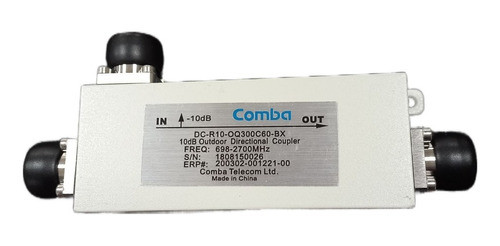 Acoplador Direccional 10 Db 698-2700 Mhz 4.3-10 Hembra 300w 0