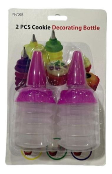 Set 2 Botellas Decoración Tortas  Galletitas Cupcakes 0