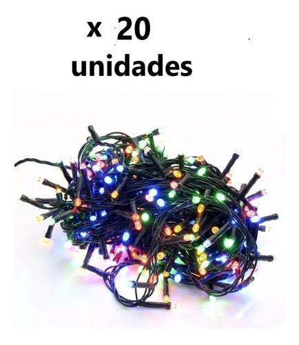 X20 Unidades Luces Navidad 100 Cálida-multicolor Tipo Arroz 0