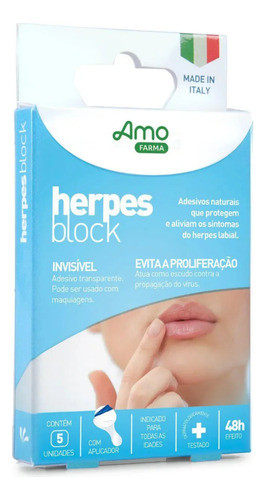 Adesivo Herpes Block Labial Proteção Natural Dermatológico 0