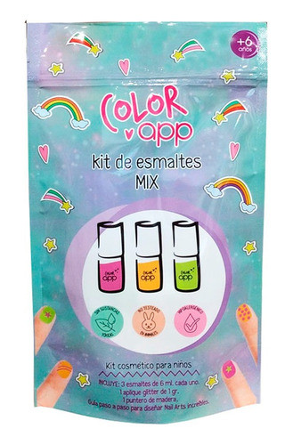Color App Deco Unas Mix Unicornio Pr 0