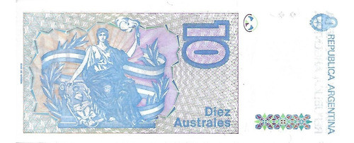 Bottero 2821 $ 10 Australes Serie A Sin Circular Palermo 1