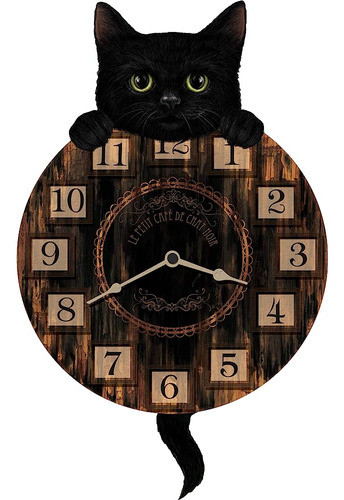 ~? Némesis Ahora Gatito Tickin' Reloj 25cm Marrón 0