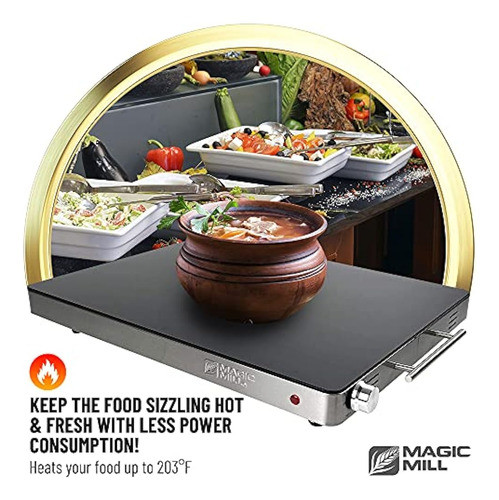 Calentador De Alimentos Extragrande Magic Mill Para Fiestas 1