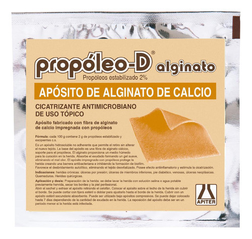 Propoleo D Alginato 1 Aposito 10 X 10cm 0