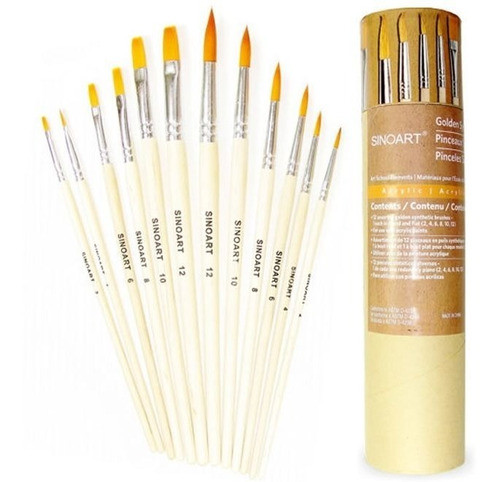 12 Bisnagas  Aquarela Daler Rowney Inglaterra +12 Pinceis 1
