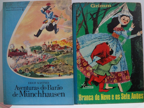 2 Livros Branca De Neve E Os 7 Anões + Barão Munchhausen 0