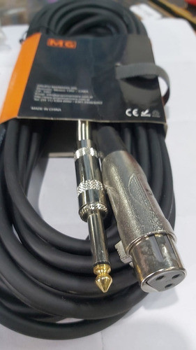 Cable Plug 6,5 St A Canon Hembra 1,5 Mts Plastico Economic 1