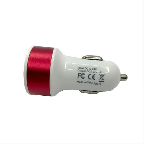 Cargador Doble Usb Auto 12v 24v Celulares Con 2 Usb 1a Y 2a 0