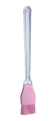 Pincel De Silicona Mango Acrilico Largo De 32 Cm Rosa 0