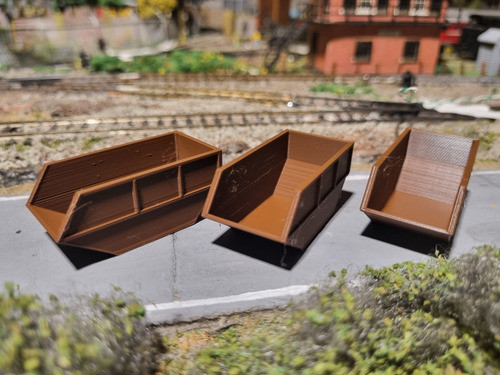 2 Volquetes De Basura Escala Ho 1/87 Ferromodelismo 1