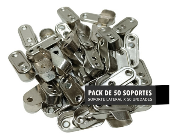 Soporte Lateral Cromo Para Caño O Barral Oval X 50 Unidades 0