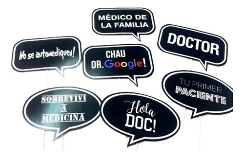 X10 Carteles Props Para Fotos Frases Recibimiento Graduación 0