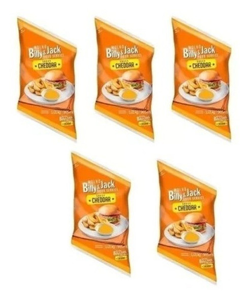 Kit C/5 Molho Cheddar Billy & Jack 1,01kg 0