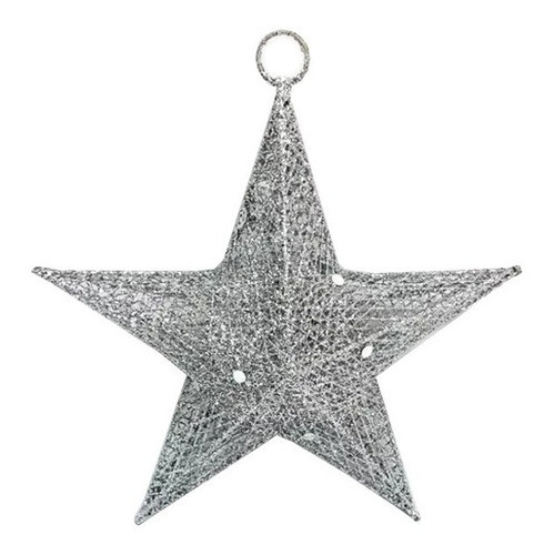 Estrella 20cm Alambre Plata #30921 Arbol De Navidad  Sheshu? 0
