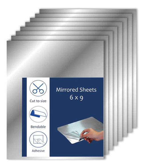 Papel Adhesivo De Espejo, 15x23 Cm, Para Manualidades 0