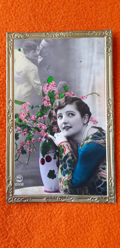 Antigua Postal Romantica Francesas Año 1930 0