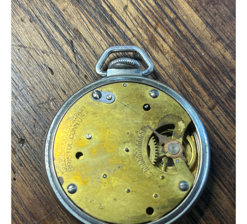 Antigo Relógio De Bolso Ingraham Sentinel Eua 1948 Funciona 1