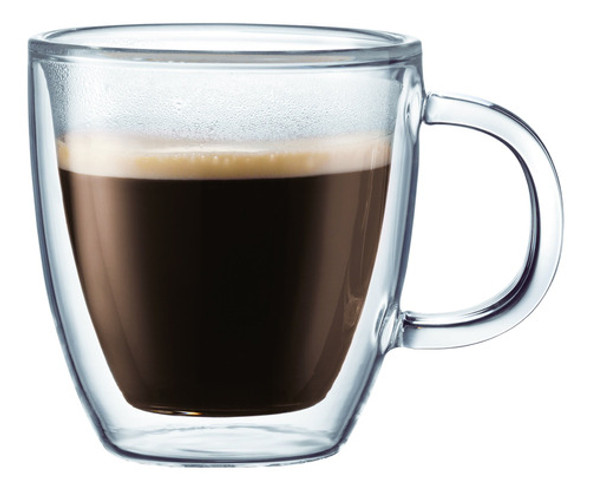 Bistro Bistro Tazas De Cafe Vidrio Aislante Transparente 10 0