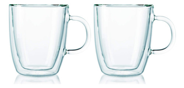 Bistro Bistro Tazas De Cafe Vidrio Aislante Transparente 10 1