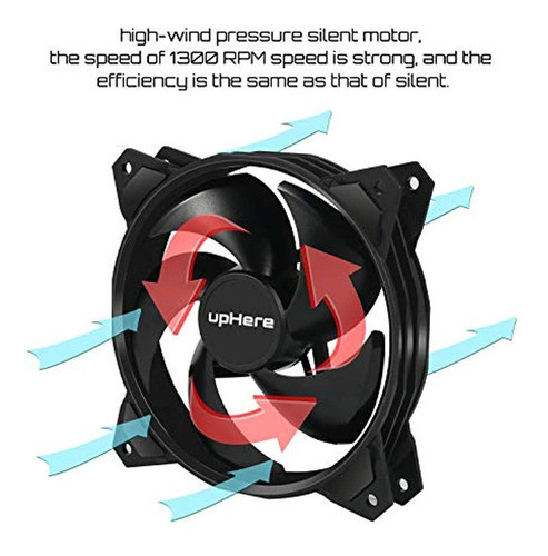Uphere Ventilador De Caja De Computadora De Larga Duracion 1