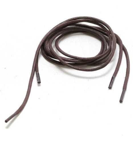 Par Cadarço Redondo Cera Coturnos Botas 1,60mt Cor Marrom 0