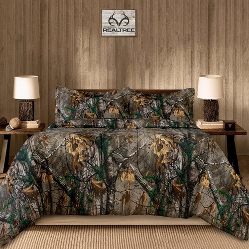 Realtree Xtra Camo Bedding Twin Comforter Set Tela De Polial 0