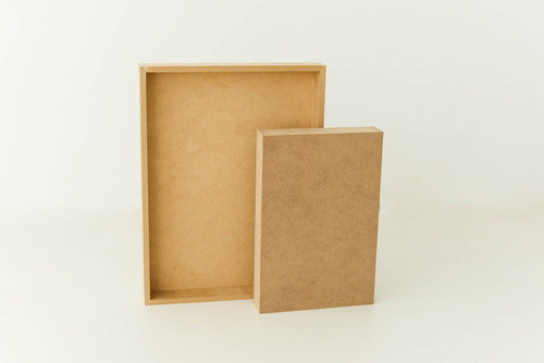 Bastidor Base Cuadro Fibrofacil P/ Pintar 25x25x4cm X12u 1